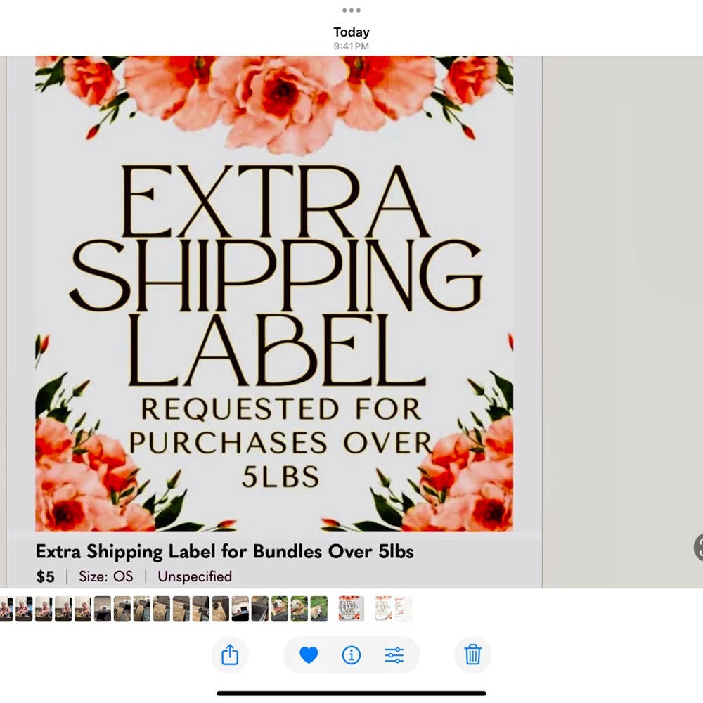 COPY - COPY - Floral Extra Shipping Label